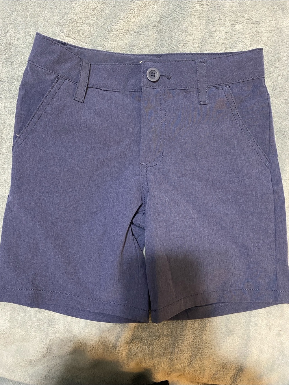 Cat & Jack Navy Blue Shorts with Logo Waistband